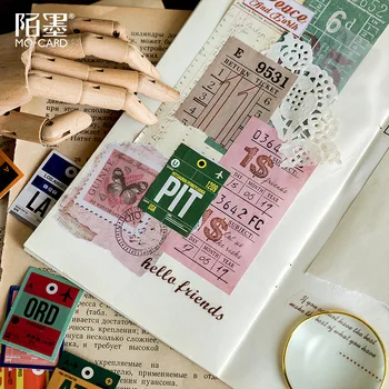 Į kelionę aplink pasaulį Dekoratyvinės dėžutės Etiketės Scrapbooking Klijuoti Etiketės Dienoraštis Raštinės reikmenys Albumą mielas