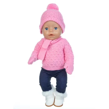 2020 Naują Kalėdų džemperis Lėlės Drabužiai Tinka 18inch/43cm gimęs kūdikis Lėlės drabužiai atgimsta Lėlės Priedai