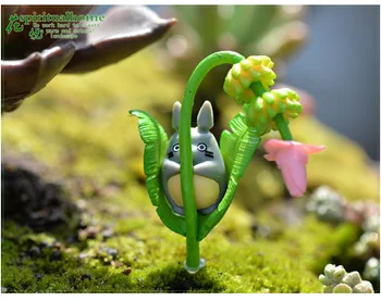 8PCS Moss micro-kraštovaizdžio švytuoklės Totoro lėlės kraštovaizdžio dekoracijas, Miniatiūrinių Sodų miniatiūriniai