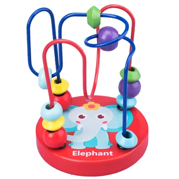 9X12cm Lopšių Vežimėlis Mobiliojo Montessori Žaislai Naujagimiams Švietimo Gražių Gyvūnų Apvalūs Karoliukai, Kūdikių Žaislai, Dovanos Vaikams