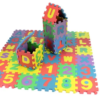 36Pcs/Set 6*6cm, Vaikams, Vaikas, Kūdikis Galvosūkį, Mat Žaisti Mat Žaislai Eva Putos Kūdikiams Mini Matematikos Mokymo Dėlionės, Žaislų, Nuskaitymo Trinkelėmis Žaislas