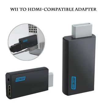 Wii su HDMI suderinamus Konverteris Adapteris Wii su Adapteris Keitiklis Stick 1080p Garso HDTV Ekranas Adapteris