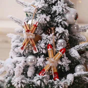 Medinių Kalėdų Rogės, Medžio Apdaila Karolius, Kabantys Papuošalai Amatų Dovana Kalėdų Naujųjų Metų Šaliai Vestuvių Namų Dekoro 63262