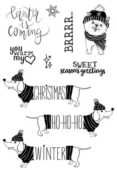 DABOXIBO Kalėdų Mielas Šuo, Aišku, Antspaudai, Pelėsių 