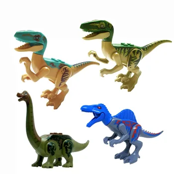 Juros Periodo Dinozaurų Pasaulyje Statybinių Blokų Serija, Spalvinga T-Rex Triceratopsas Surenka Pav Plytų Žaislai
