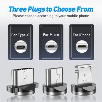 Magnetinio USB Kabelis iPhone Įkroviklio 540 Laipsniu Pasukti USB C Tipo Kabelis Xiaomi 