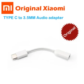 Originalus Xiaomi C Tipo 3.5 Ausinių Adapteris, USB C Vyriška 3,5 mm Female Jack Xiaomi 6 Mi6 MI 8 SE A2 SUMAIŠYKITE 2S AUX Audio Kabelis