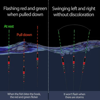Žvejybos Šviesos Plaukti Smart Led Plaukti Su Baterija Šviesos Žėrintis Plaukti Žvejoti Bite Automatiškai Priminti Elektros Žvejybos Plūduro
