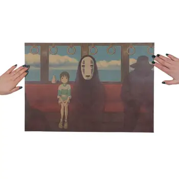 KAKLARAIŠTIS LER Klasikinis Animacinis Filmas Kraft Popieriaus Juosta Plakato Retro Sienos Lipdukas, Dekoratyvinis Dažymas 51.5X36cm