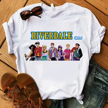 Amerikos TV serialas riverdale moterys T-shirt slėnis miesto nukentėjo TV serialas riverdale lady spausdinti marškinėliai