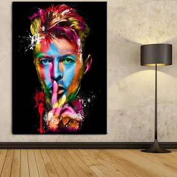 David Bowie Legendinio Pop Muzikos Dainininkė Labai Žvaigždžių Plakatų ir grafikos Paveikslai Tapyba Cuadros Sienos paveiksl Kambarį Dekoro