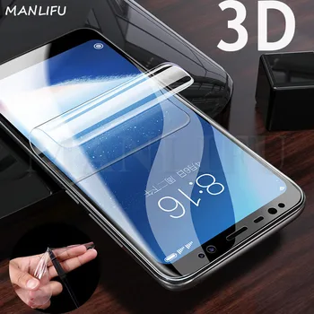 3D Visiškai Padengti Silikono Hidrogelio Kino A8 A6 Plius j8 2018 Apsaugos Screen Protector For Samsung Galaxy Note 9 S8 S9 PLUS S7 KRAŠTO