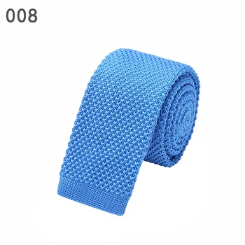 Mados 6 cm vyriški megztiniai kaklaraištis liesas megzti necktie siauras, plonas gravatas mens vilnos ryšių mezgimo juosta siūlai dizaineriai candy spalva