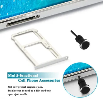 USB C Aliuminio Dulkių Plug Rinkinys TIPAS-C Įkrovimo lizdas 3,5 mm Ausinių Lizdas mobilusis Telefonas Priedai, Skirti 