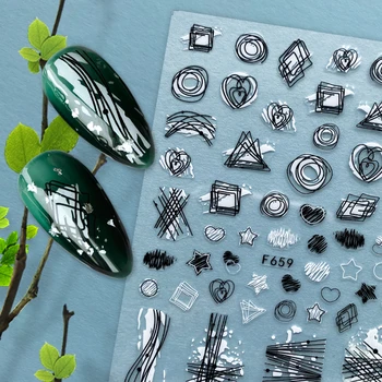 Lazeris Šviečia Nagų Dailės Lipdukas Holographics 3D Perdavimo Lipdukai Lipdukas Vasaros Serijos Slankiklį Wrap Patarimai Nagų Dailės Apdaila