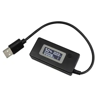 LCD Mini Telefono USB Testeris Įtampa Srovės Matuoklis Nešiojamų Gydytojas Mobiliojo Galia Įkroviklio Talpa Detektorius Stebėti Voltmeter Ammeter