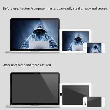 8pcs Plono Kamera Shield Lipdukai Nešiojamojo KOMPIUTERIO, Planšetinio KOMPIUTERIO, Mobiliojo Telefono Anti-Hacker Peeping Apsaugos Privatumo Padengti Karšto