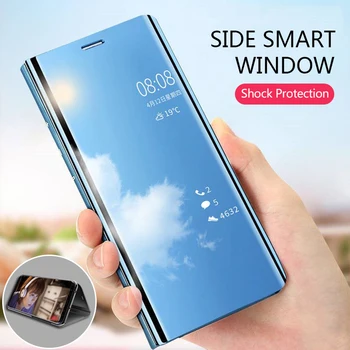 Samsung Galaxy S20 Ultra s10 s8 luxury smart mirror edge 10 pro s 21 8 9 s7 s6 A51 A71 J6 magnetinio apversti Viskas įskaičiuota atveju