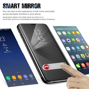 Samsung Galaxy S20 Ultra s10 s8 luxury smart mirror edge 10 pro s 21 8 9 s7 s6 A51 A71 J6 magnetinio apversti Viskas įskaičiuota atveju