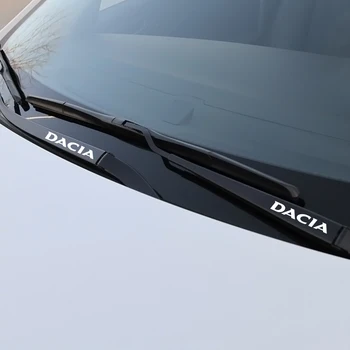 4PCS Sport Auto Dekoro Lipdukai Atspindintis Automobilių Langų Valytuvų Lipdukai Renault Dacia Duster 