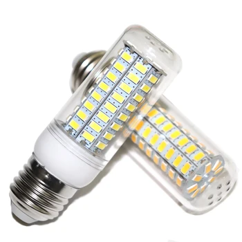LED lempos, E27 E14 3W 5W 7W 12W 15W 18W 20W 25W SMD 5730 Kukurūzų lemputės 220V Šviestuvo Led Žvakių šviesos Prožektorius