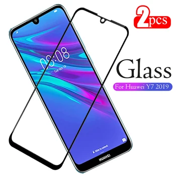 2VNT Stiklo Huawei Y7 2019 Apsauginis Stiklas Ant Huawei Y7 Premjero 2019 DUB-LX1 DUB-LX2 DUB-LX3 y72019 7y pro kino Saugos 3D
