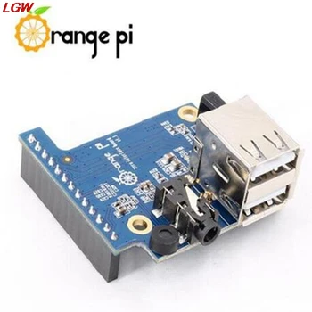 Oranžinė Pi adapteris valdybos 2 USB 2.0 specialios plėtros kortelę ar Apelsinų Pi Nulio PC IO mikrofonas, USB AHS