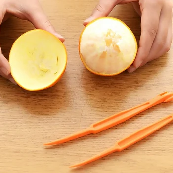 6pcs Orange Lukštenimo orange prietaiso nulupus odą peiliu sulčių pagalbininkas Citrusinių Atidarytuvas vaisių, daržovių įrankiai, Virtuvės Įrankis