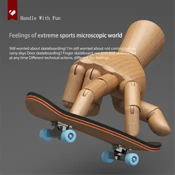 6 Spalvų Įdomus Pirštų Riedlentė Mediniai Fingerboard Žaislas Profesinės Stentai Finger Skate Denio Sporto Žaidimas Naujovė Vaikams Kalėdų Dovana