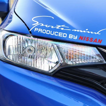 Šviesą atspindinčios automobilių lipdukai lempos antakių sporto dizainas gaubtas priekinis žibintas Už NISMO Nissans Tiida Teana 