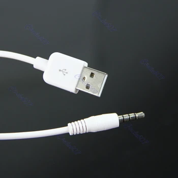 USB 3,5 mm Duomenų Sinchronizavimo Įkrovimo Kabelis Adapteris, skirtas Apple iPod Shuffle 2-osios