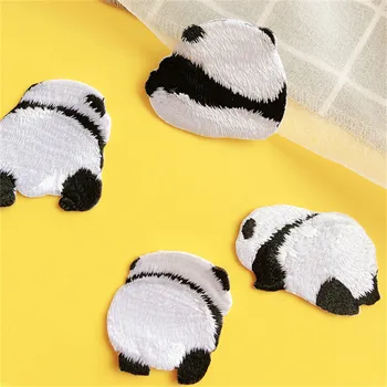 AHYONNIEX Prekės Panda Lopai suknelė siuvinėjimo ženklelis mielas animacinių filmų gyvūnų pleistrai vertus sąskaitos knygelė 