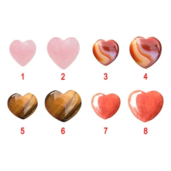 Brangakmenių Natūralus Rožių Kvarco Kristalai Meilės Reljefiniai Gražus Širdies Formos Akmens Meilės Gydymo Kristalas Brangakmenio 2020 Produktus