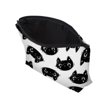Deanfun Cute Kačių Kosmetikos Krepšys, atsparus Vandeniui Spausdinimo Daugiafunkcinis Grožio Maišelį Pritaikyti Logotipą Kelionės 51492
