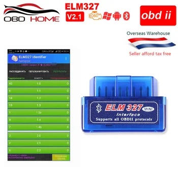OBD2 Automobilių reikmenys MINI ELM327 Bluetooth V2.1 V1.5 OBD2 Auto Scanner ELM327 Android Sukimo momentas Automobilių Diagnostikos Įrankis Kodas Skaitytojas