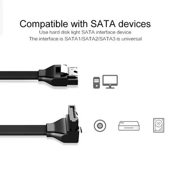 SATA 3.0 Duomenų Eilutė 3.0 Kietasis Diskas SSD HDD Adapteris Kabelio 50cm Tiesiai 90 Laipsnio Asus MSI, Gigabyte pagrindinė Plokštė