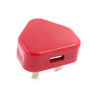 UK Prijunkite Vieną USB 5V/1A Maitinimo Adapteris 3 PIN UK Prijunkite KINTAMOSIOS srovės Kroviklis 1 USB Įkrovimo 