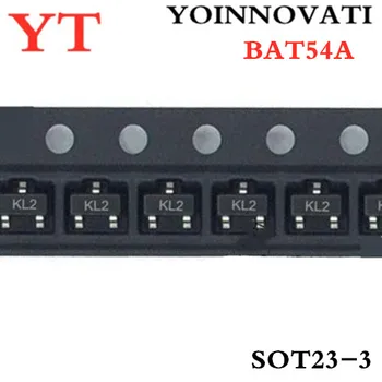 100vnt/daug BAT54A BAT54A KL2 SOT23 IC geriausios kokybės.
