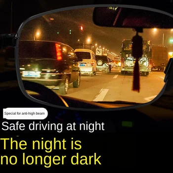 Naktinio Matymo Akiniai Vairavimui Aukštos Kokybės Juodosios Technologijos Poliarizuotos Šviesos Naktį Anti-glare Aukštas Šviesos Auto Priedai