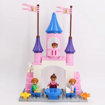 Bendrosios Pardavimo Priedai Svajonių Princesės Pilis Statybiniai Blokai, Plytos, Suderinama su Duploed Dalys, Žaislai Vaikams, vaikų dovanų