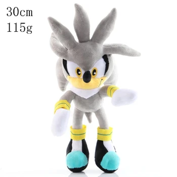 Sonic Žaislai 18-30cm Sonic Šešėlis Amy Rose Uodegos Knuckles Pliušiniai Žaislai, Minkšti Kimštiniai Peluche Lėlės Dovana Vaikams