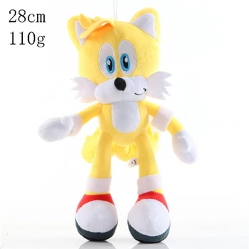 Sonic Žaislai 18-30cm Sonic Šešėlis Amy Rose Uodegos Knuckles Pliušiniai Žaislai, Minkšti Kimštiniai Peluche Lėlės Dovana Vaikams