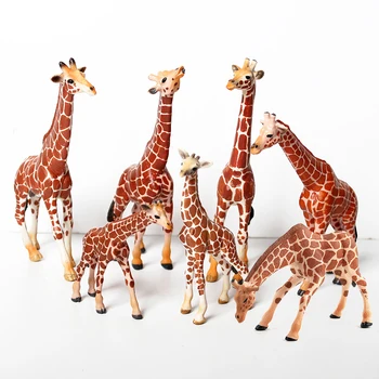 Realus Žirafa Figūrėlės su Žirafa Cub 