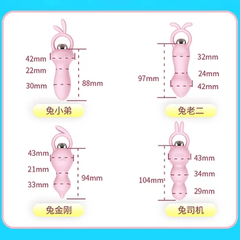 Butt plug analinis granulės kamuolys rabbit vibratorius prostatos massager klitorio stimuliatorius g spot minkšto silikono gėjų lytis moteris vyras sekso žaislai
