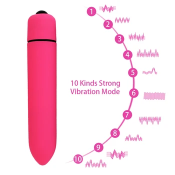 Galingas 10 Greičio Mini Kulka Vibratorius Moterims Vandeniui Klitorio Stimuliatorius Dildo Vibratorius, Sekso Žaislai, Moters Sekso Produktai