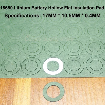 100vnt/daug 18650 ličio baterija PET plastiko teigiamas izoliacijos tarpinė ličio baterija originalus tuščiaviduriai izoliacija padas