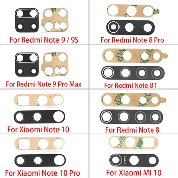 2vnt Galiniai Atgal Kameros Stiklo Lęšis Xiaomi Redmi Pastaba 8 Pro 7 9 9S Pro Max 8T 9A 9C / Mi 10 Pastaba 10T Pro Lite 11 Su Klijais