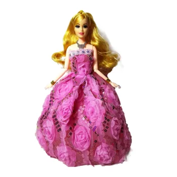 Rankų darbo Vestuvinė Suknelė Princesė Vakare Šalies Kamuolys Ilga Suknelė Sijonas Nuotakos Šydu Drabužius Barbie Lėlės Priedai kalėdos 