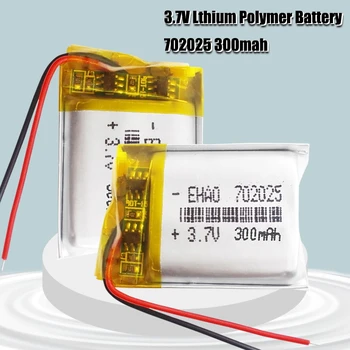 3.7 V 300mAh 702025 Ličio polimerų Įkraunama Baterija, Mp3 Bluetooth 