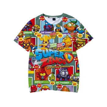 3D Berniukai Sonic Super Zings Spausdinti Merginos, Juokingi marškinėliai Superzing Vaikams iki 2021 m. vasarą, Drabužiai Vaikams, Drabužiai kinder Kūdikių